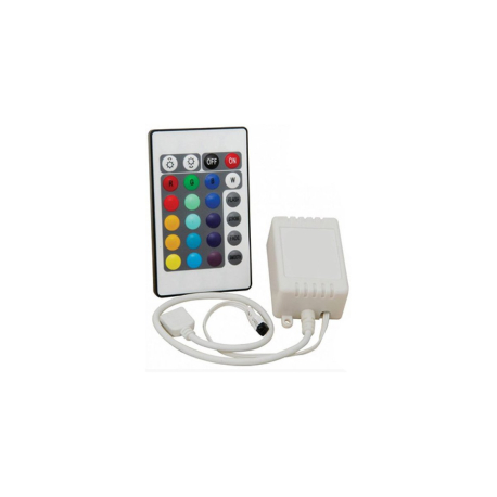 IR ovladač RGB LED 12-24VDC